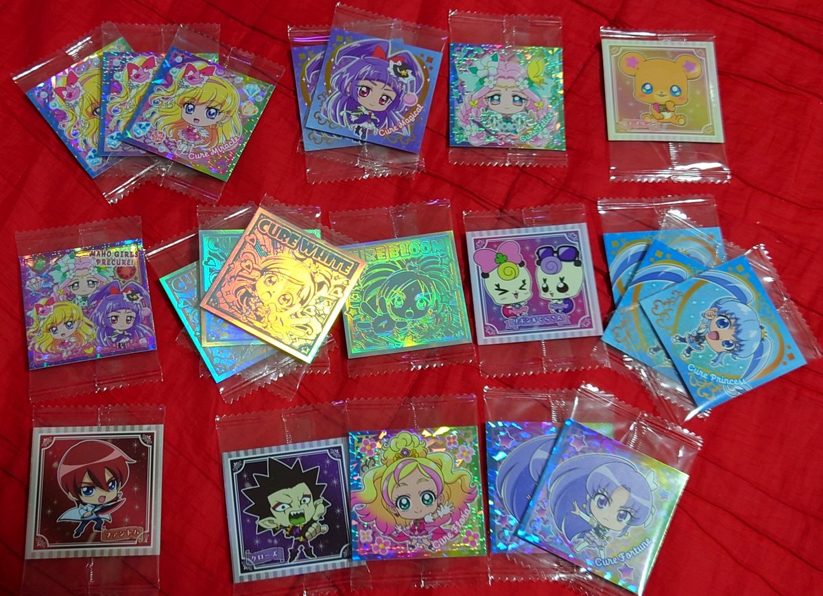Phantom_3_Cal's tweet photo. プリキュアのウエハースのシール…

きららちゃんどこ〜？

全然当たらないんやが？

うちの最推しプリキュアなのに。

＃キュアトゥインクル https://t.co/nuxCk0ftSS