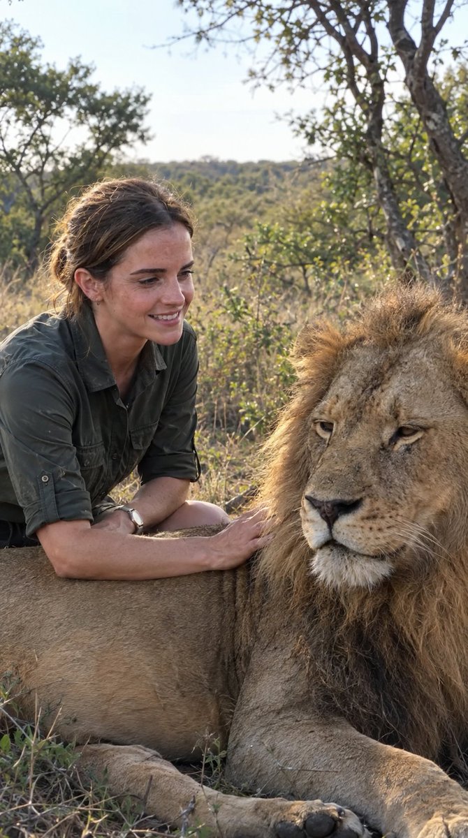 emmawatson60090's tweet photo. I can't forget the day I met a quiet lion.
That was the day I made a lion my friend.
Such a quiet Wilde Animal. https://t.co/VhPQJIxCc1