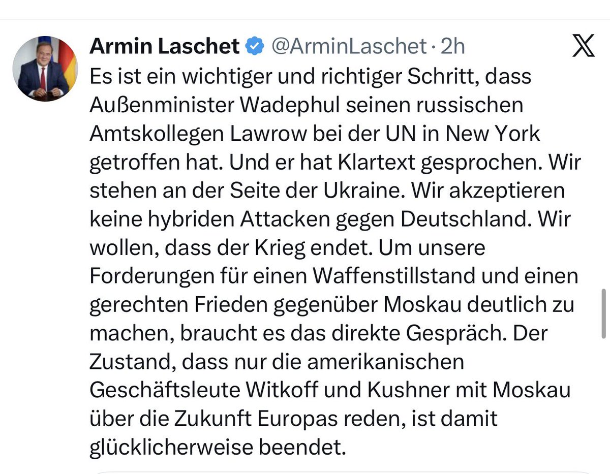 MedienfuzziShow's tweet photo. Ach guck an, plötzlich braucht es „direkte Gespräche“? Nachdem uns vier Jahre lang erzählt hat, dass man mit Russen nicht reden könne. Verarscht Euch alleine🖕🏼 https://t.co/KKuWWHZgrF