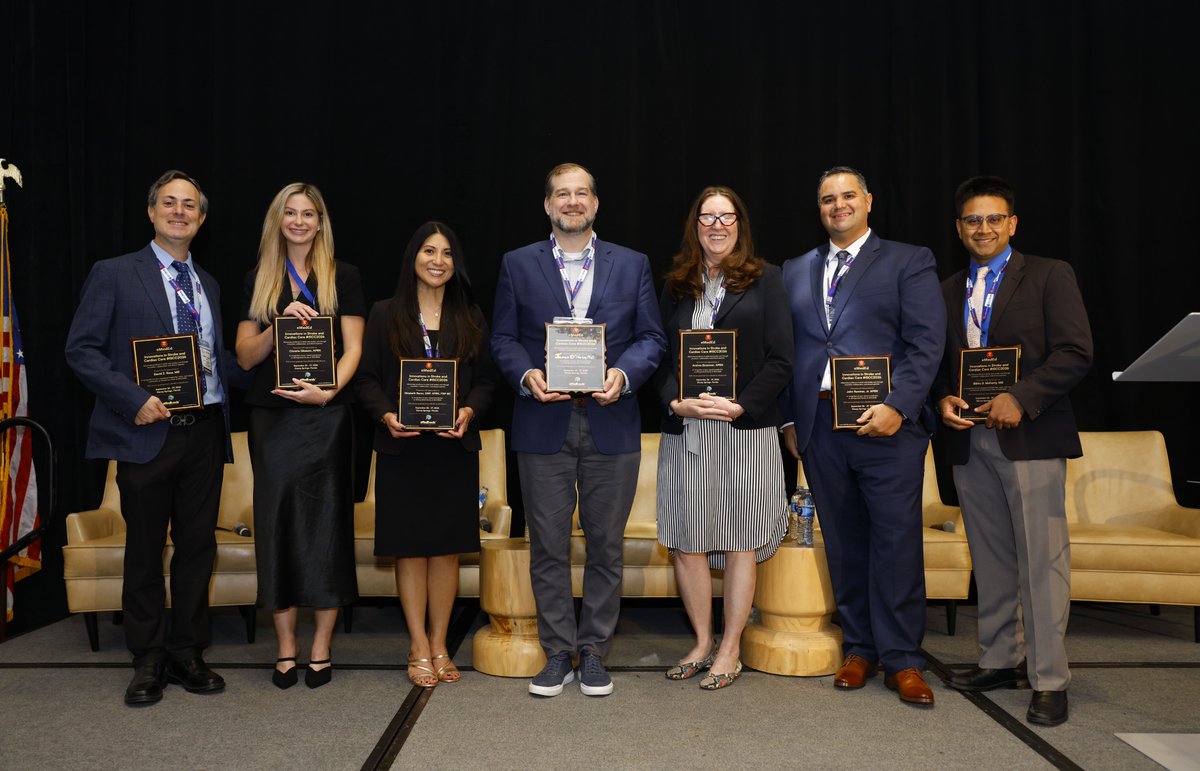 eMedEvents's tweet photo. The closing panel of the referral pathway track: past, present, future, and where the research is headed.

Panelists: Elizabeth Remo, DNP, APRN, FNP-BC, Christie Gleason, APRN, Andrea Bozeman, APRN and James O'Hara PhD, DrPH, DMSc, PA-C, CCDS, FHRS.
Moderator: John Ramirez, Jr., APRN

Great perspective from the advanced practice providers doing this work every day.

#StrokeCare #CardiacCare #Neurocardiology #CE #CME #eMedEd #eMedEvents