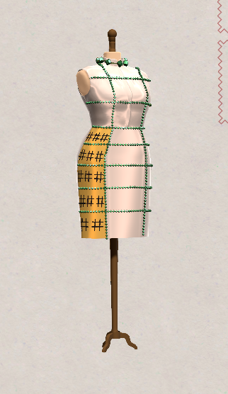 MoptimusPecci's tweet photo. Everyone is making high art in this game that I cannot possibly achieve. So anyway fuck it: Excel dress https://t.co/wLrXTfgLnn