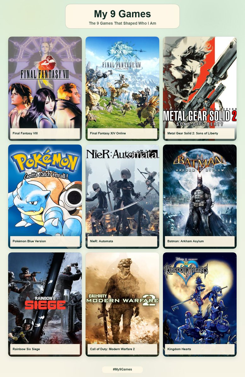 HDN_O_O's tweet photo. My 9 games &amp; animes that shape who I am #My9Games #My9Animes

No specific ranking order

1600 hours on RB6 Siege before quitting 🫣  
1 year, 3 months of game play time on FFXIV before quitting 🫪

Re-watched Love Hina like 9 times 🫩 https://t.co/YNj5nEVy0g