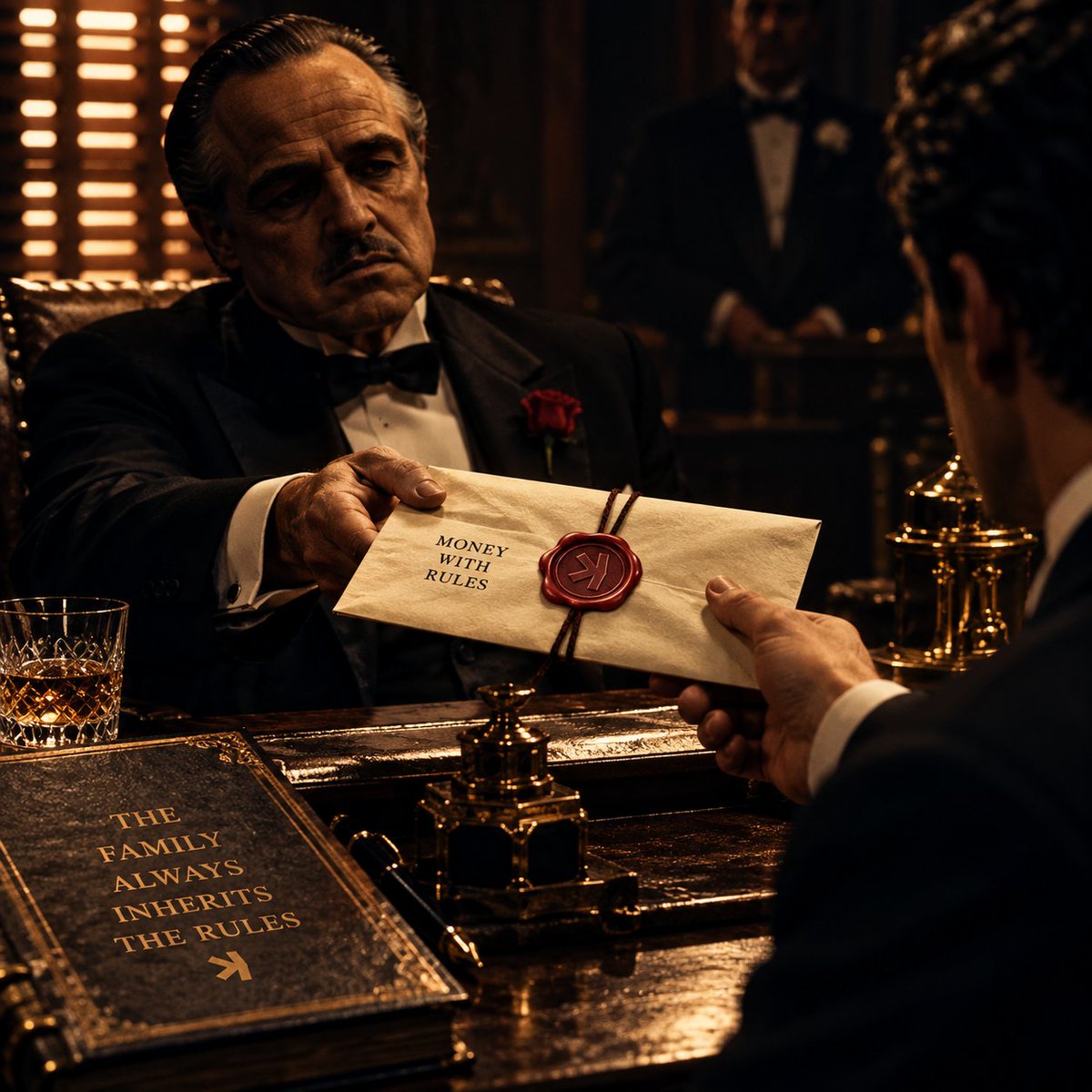Son0fATrip's tweet photo. In The Godfather, Michael Corleone inherits more than his father's empire. He inherits its rules.

Imagine money working the same way.

You receive 1,000 coins, but they come with a condition: whenever you spend them, the recipient must inherit that condition too.

That's the idea behind recursive covenants.

With Kaspa's programmable UTXOs, money can carry enforceable spending rules across transactions.

The family business just went on-chain.

kaspa:native