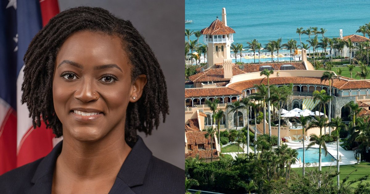 DemzDeliver's tweet photo. 🚨 Angie Nixon calls for building a data center at Trump's Mar-a-Lago.

Nixon is currently the Democratic nominee for US Senate in Florida. https://t.co/Oqo5vDGJ8D