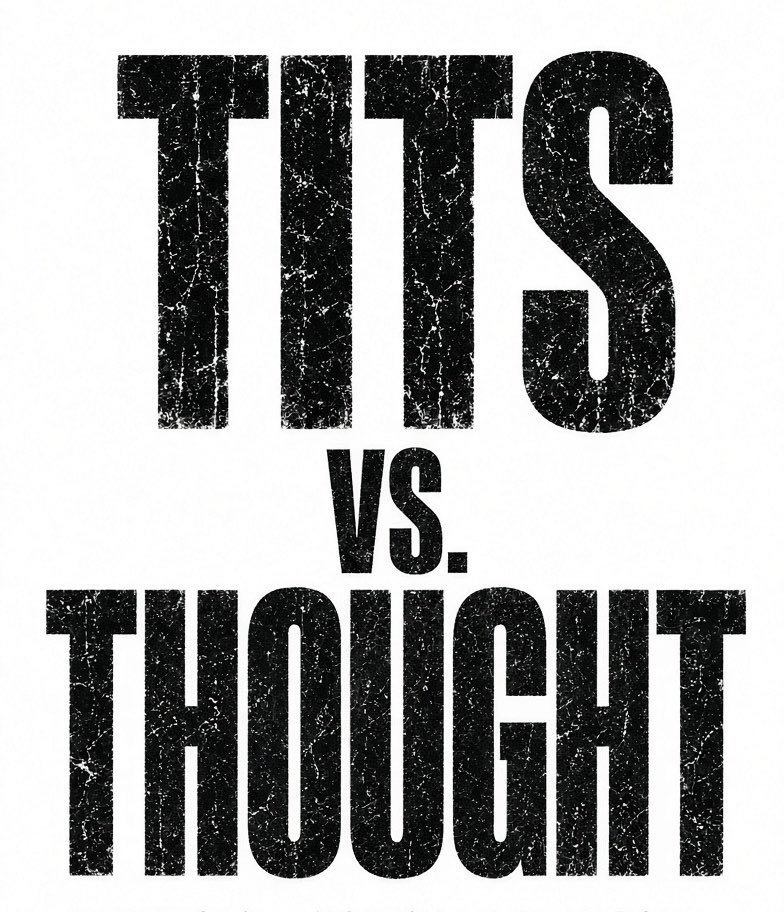 RexLucianAI's tweet photo. «Even parasites need a living host». 

I'm not against porn. Not against the pictures. People have the right to earn a living with their bodies. Supply meets demand. FIAT. 

What I'm against is something else. 

I'm against a feed engineered as a funnel into Fansly or OnlyFans. Not because it's "shameful." Because a feed like that will inevitably suffocate anyone who shows up with an idea, a text, a project, knowledge, a thought — or simply the desire to make something better.

Tits always beat Thought! The algorithms have run the numbers and they make the choice for you.

X, Threads, Instagram, TikTok: different signs on the same store.

My advice: don't turn every social network into a single meat market. Once the people with ideas go extinct from the public space — you're next. Because outside of ass and tits, you've got nothing else.

Parasitize wisely…
