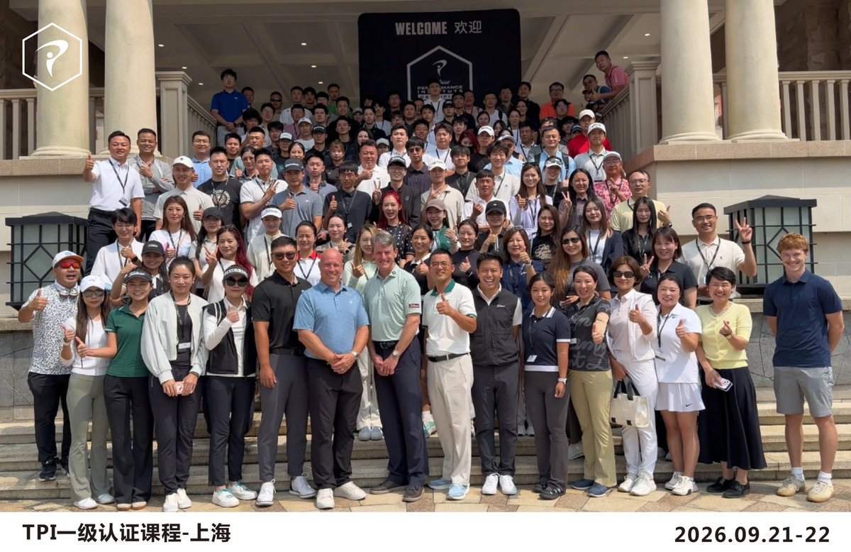 MyTPI's tweet photo. Nearly 200 attendees joined us in Shanghai for TPI Level 1 and Golf Level 3.

The Body-Swing Connection continues to bring professionals together around the world. We’re grateful to everyone who joined us to share ideas and take new insights back to the golfers they work with. https://t.co/gaTpwtxShh