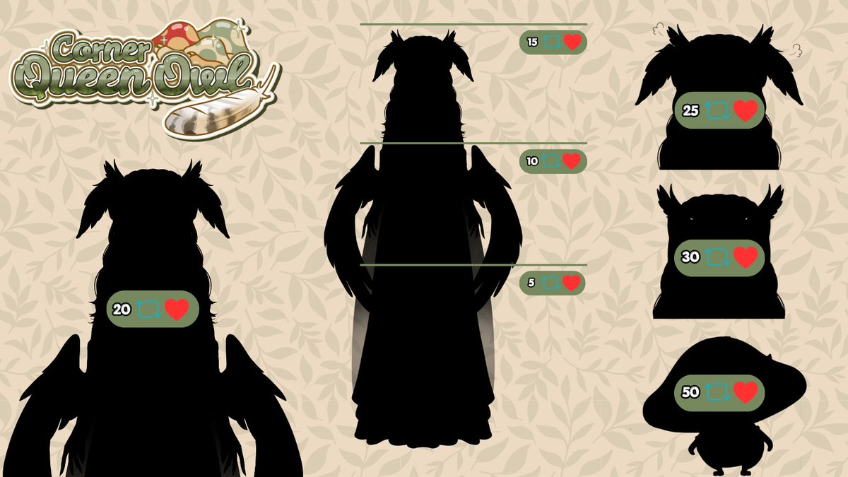 CornerQueenOwl's tweet photo. Owltoberfest is only 5 days away! In the meantime, I’m issuing a challenge: I’ve been working on my new VTuber model reveal sheet, and I can’t wait to show you what’s in store! #Vtuber #Debut #Owltoberfest https://t.co/9MJfzxCZXF