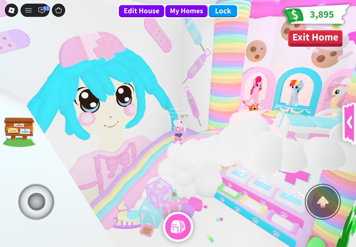 uniipup's tweet photo. nurse miku adopt me house https://t.co/iYSxpWab74
