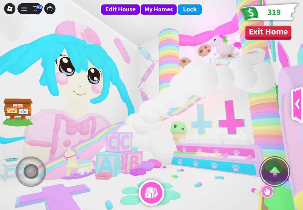 uniipup's tweet photo. nurse miku adopt me house https://t.co/iYSxpWab74