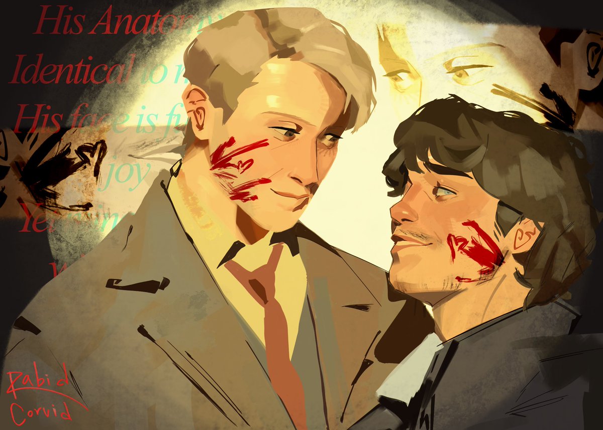 rabidcorvid's tweet photo. the #hannigram of it all https://t.co/PI0XIiIwia