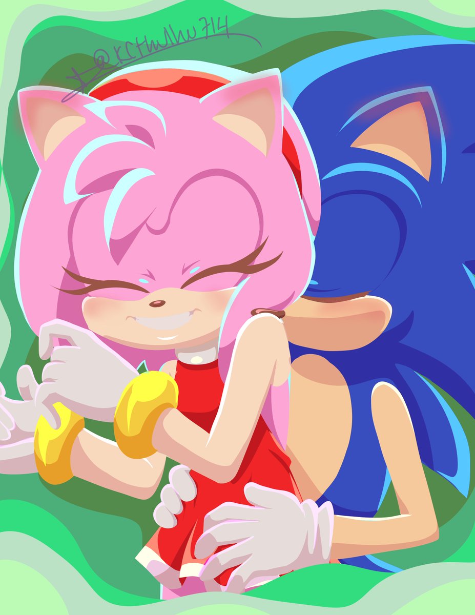 KCthulhu714's tweet photo. #sonamyweek #sonamy #sonic #amyrose cuddles https://t.co/oSmZ4SZUSW