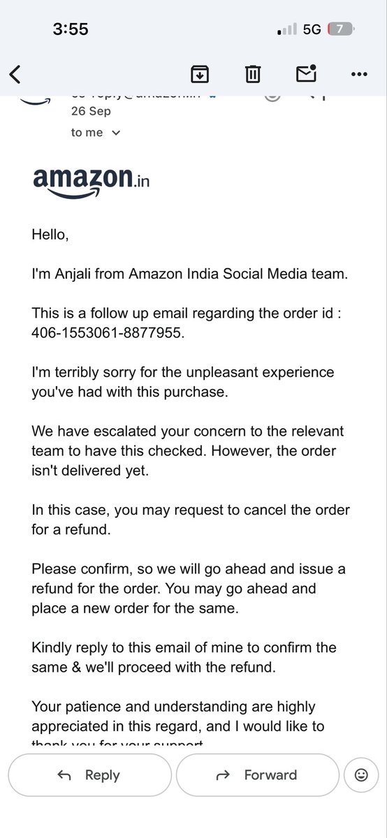 trainwithdhiman's tweet photo. @AmazonHelp See this !! https://t.co/pRnuyPGANA