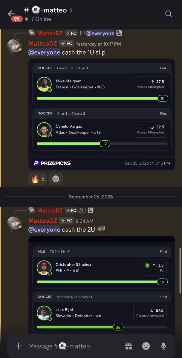 MatteoDiaz7's tweet photo. Up 3U so far and we waiting on afternoon games. Play smart, don’t trust these cappers that post 100 6 man to only cash one and use it as bait to charge hundreds monthly. 

@Francisco865440 @yXilent @montana1k_ @oGyFfUlF 

We going dumb that’s all I can say 

#PrizePicks #POTD #GamblingX #Sportsbetting