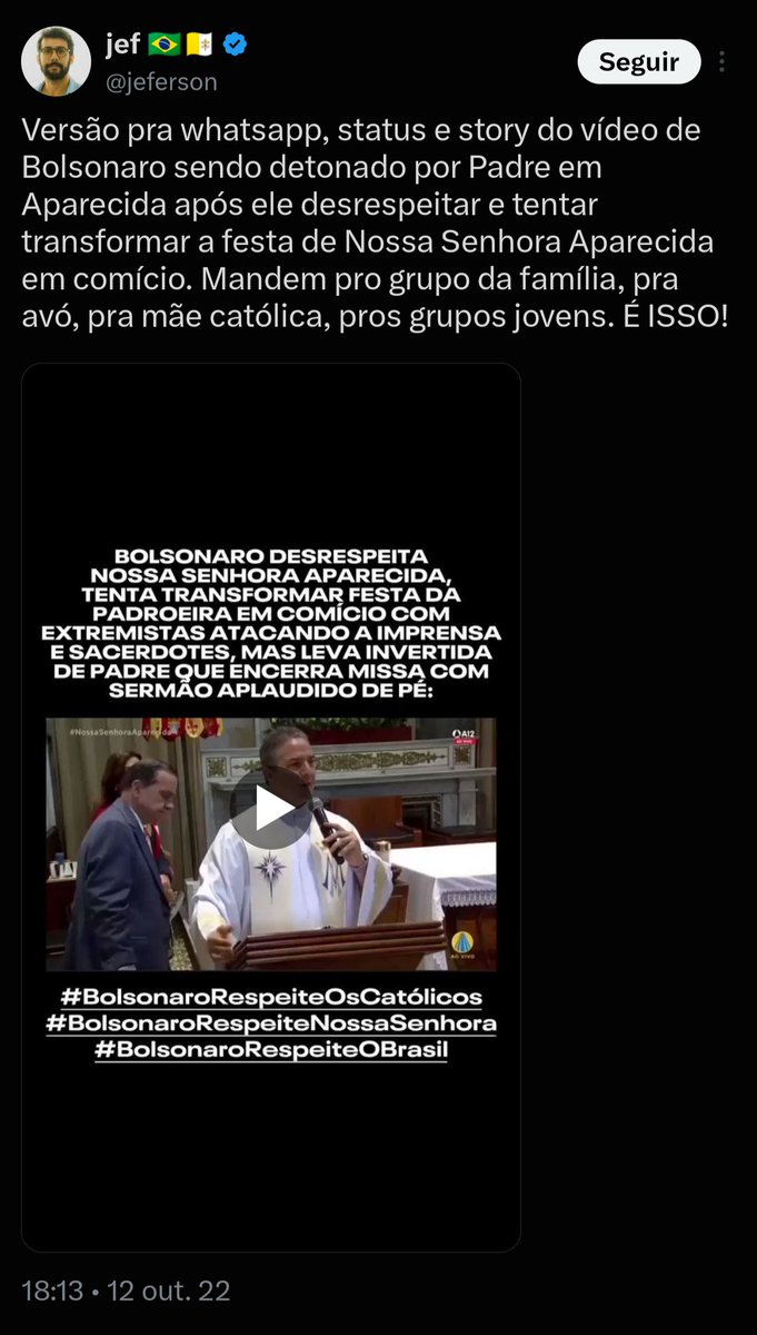 david_agape_'s tweet photo. Mais sobre a campanha difamatória do criador do Dilma Bolada. Já é a terceira eleição que ele tenta emplacar a mesma narrativa sobre Nossa Senhora. 

Tentou em 2018, 2022 e agora em 2026. Sempre sem consequências (até agora). 

Saiba mais: https://t.co/5toRr0hYMM https://t.co/XhBL4byh3U
