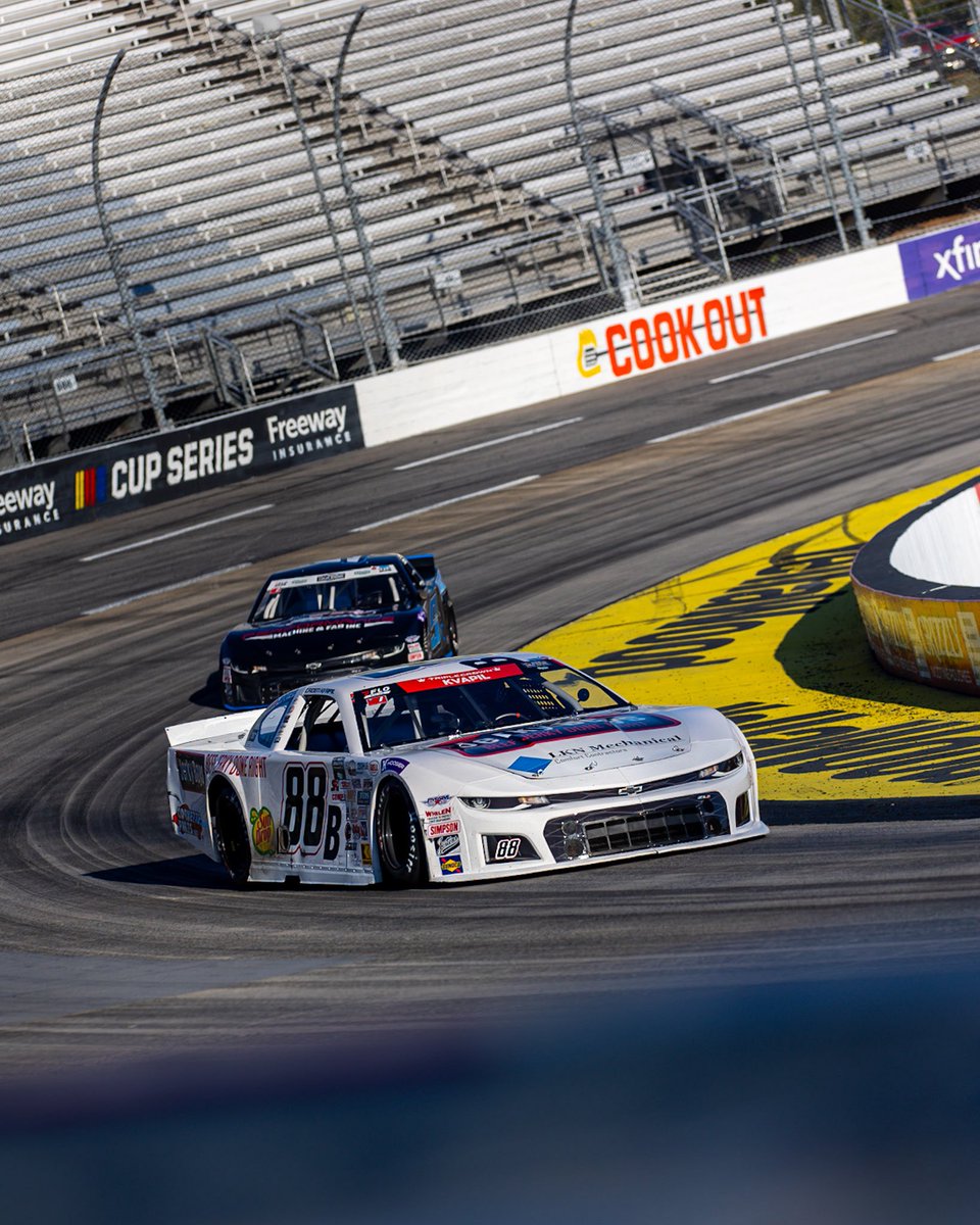 RaceProWeekly's tweet photo. Its @CadenKvapil grabbing the last qualifier this afternoon. The @JRMotorsports driver has been locked in all weekend. 4th in qualifying and 3rd quick in final practice yesterday. The #VATripleCrown leader looks to add a grandfather clock to his resume.  

📸: @BFolan23 https://t.co/cbNYCBaRzd