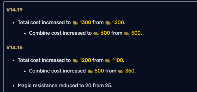 derealii's tweet photo. @MakkroLoL I've been saying this for actual ages. What the fuck are these undeserved nerfs? BF sword for 20 MR and tenacity? kaenic is the only good MR item in the game. genuine just give +5 MR to every completed MR item in the game besides t3 mercs, kaenic, and maybe abyssal https://t.co/SFQniUakVM