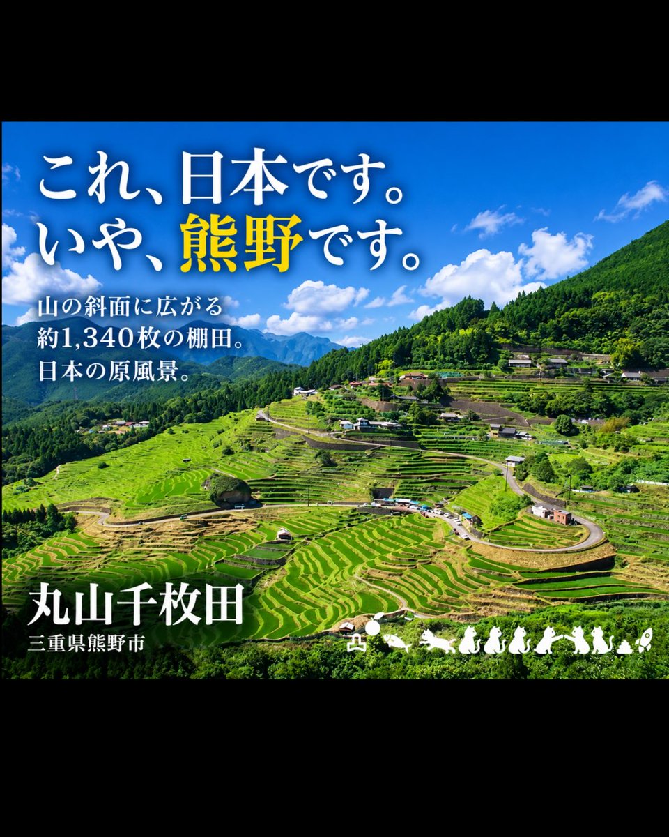 GarthSwets's tweet photo. This is Japan. No, this is Kumano. About 1, 340 terraced rice paddies spread across the mountainside. Changing with the seasons, they preserve Japan’s timeless rural landscape. Not flashy, but endlessly captivating. Maruyama Senmaida. Kumano still https://t.co/WMcxlMxQBR