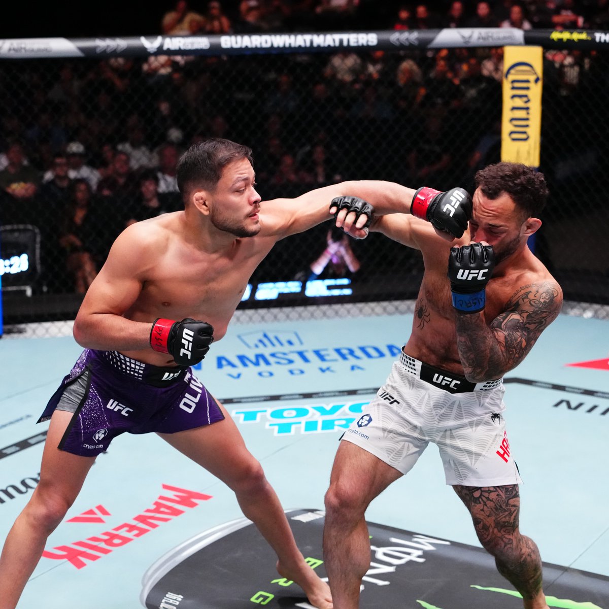 #UFCVegas121 Official Result: Elves Brener (@​ElvesBrener) defeats Josiah Harrell via TKO at 4:14 of Round 1.

Complete Prelim Results ➡️ <https://t.co/PrGJB0jN