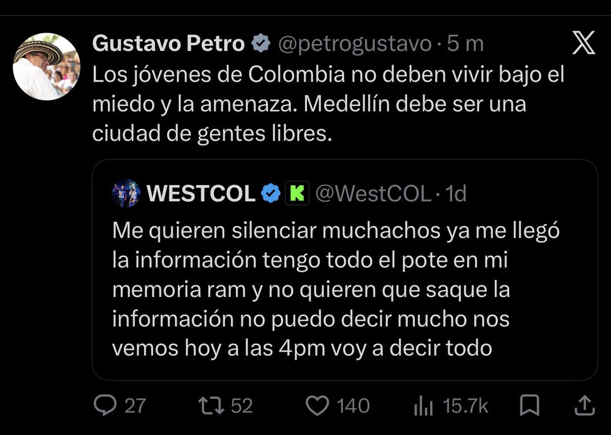 k_psmj's tweet photo. JAJAJAJAJAJA PETRO QUÉ ? 😭😭😭😭 https://t.co/oLm0LuGEqz