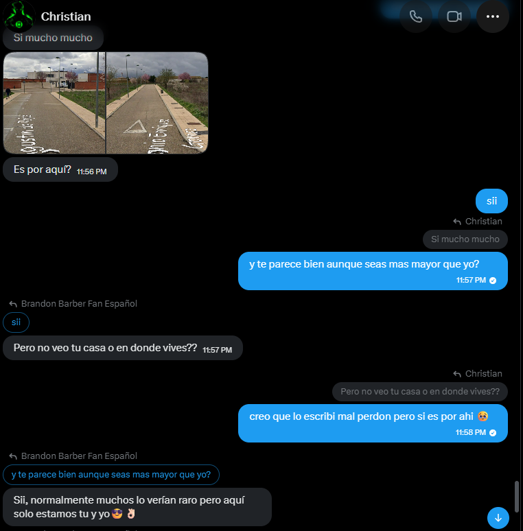 FanBrandon48637's tweet photo. Este maldito pedofilo queria estar con una niña de 13 el cabron es un enfermo al que le gustan las menores porfavor difundan y hagan llegar esto al mayor numero de personas posibles trabaja como enfermo en lima y es un pedofilo enfermo su X es
@Chrismax543
y toda su info esta ahi https://t.co/Am0og7CCfL