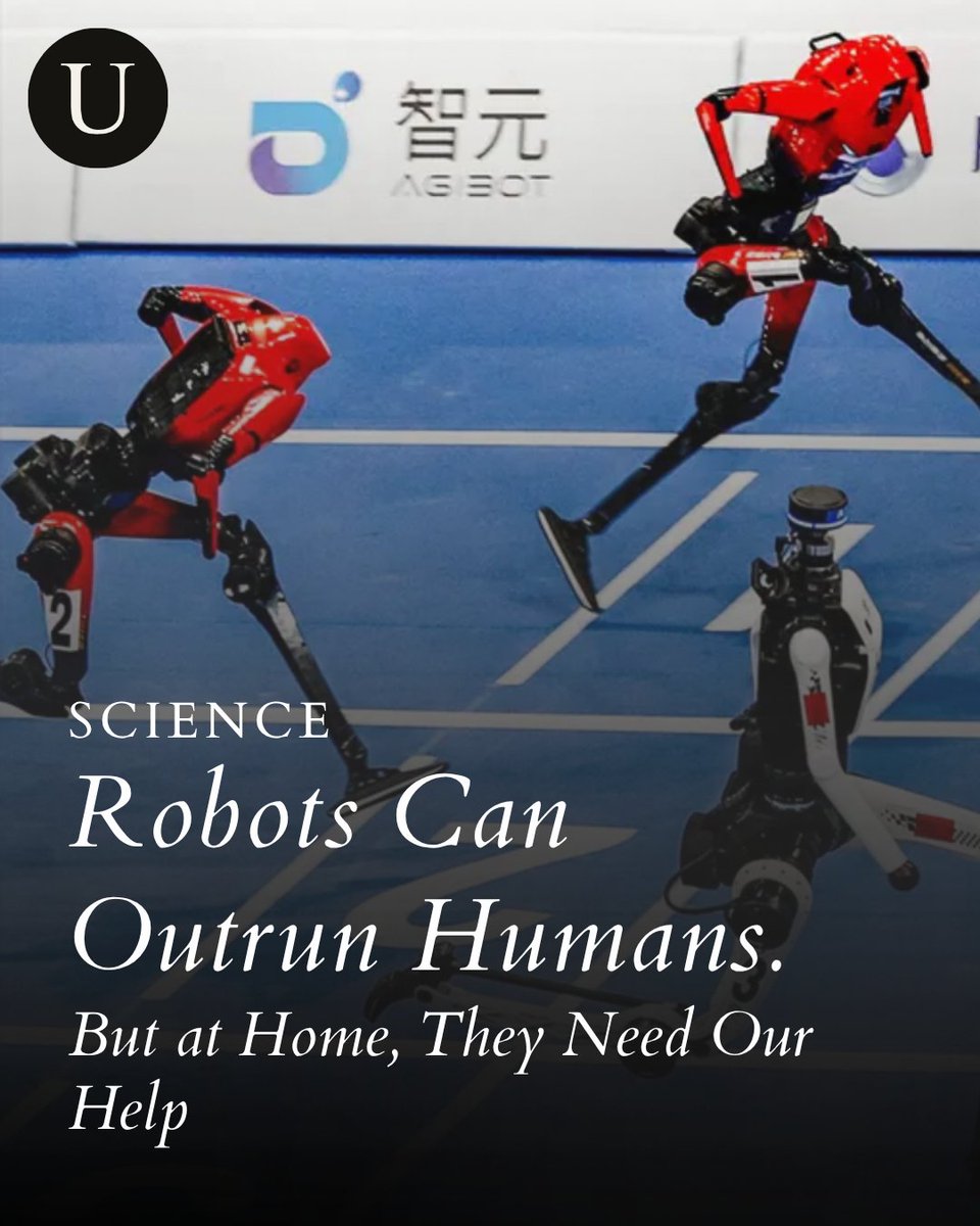 ThUniversalist's tweet photo. Robots Can Outrun Humans. But at Home, They Need Our Help

Subscribe The Universalist Tier to read this article in full

https://t.co/fabtjc4pO5

#theuniversalist #science #robots #robotics #ai https://t.co/Teys20OnhJ