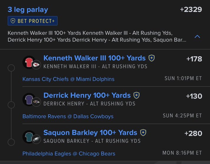 princes_Parlay's tweet photo. 100 YARD RB SPECIAL⭐️ https://t.co/ZE3BFaTmsf
