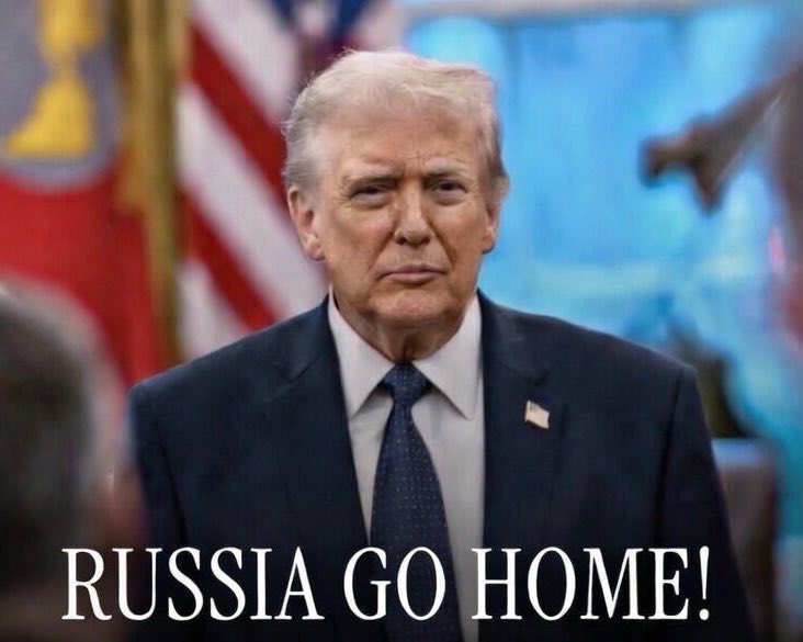 regie2bme's tweet photo. @ZelenskyyUa Absolutely- President Trump #ImplementRussiaSanctions
U.S. voters wanted them not just signed but implemented.
MakeRussiaPay for their illegal war. Stop the killing. Tell Putin to stop sending border invaders into Ukraine. Send the Russians home. https://t.co/gwQOpJWV9l