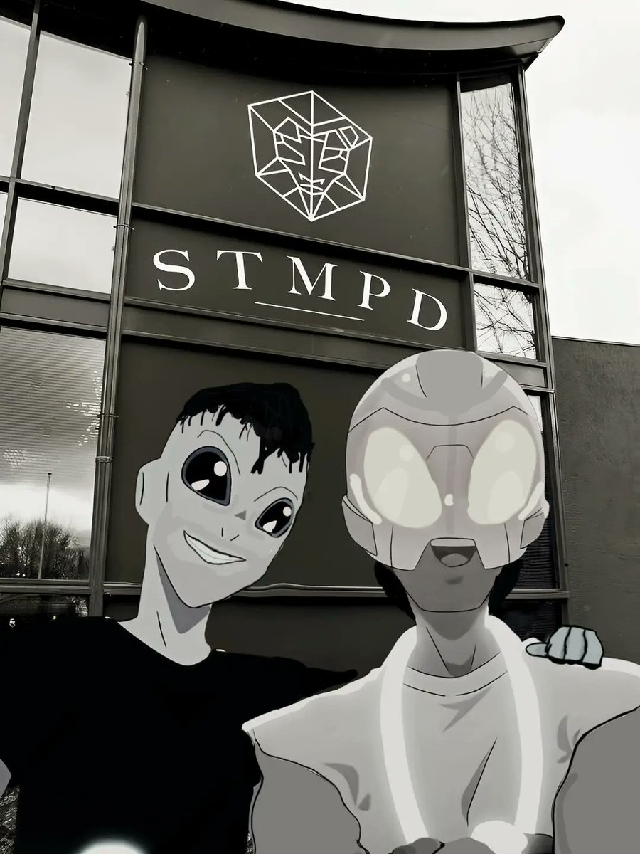 EstelleMahuna's tweet photo. AREA21 in... STMPD RCRDS HQ? Fanart and fanmade story below! What? ! Did they sneak into their boss’s HQ? Maybe they wanted to say hi, but the boss is in Las Vegas right now! Let’s catch them! Tag Martin Garrix, STMPD RCRDS, or Maejor so Security https://t.co/ZIMOkrxOgK