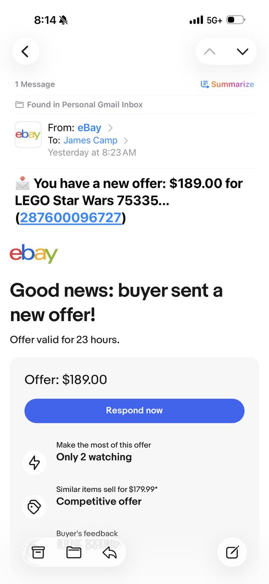 JamesonCamp's tweet photo. Personal agents are going to be as big as smartphones

Shoutout to Tab, it doesn’t get sketchy with my data like Instinct and it has started cleaning out my closet at making me money 

 I took some pics of Lego sets I want to sell

> It listed them on eBay 
> edited the photos
> negotiated with buyers
> purchased shipping labels 

All I did was print a QR code and take the pics 

Oh it also called several physical therapists for me to see if they accepted my insurance, and if they could help with me knee

Then came back to me to tell me best options

My life has 10x’d already, things are going to get very interesting in the future 

There are such disgustingly large opportunities in agentic commerce