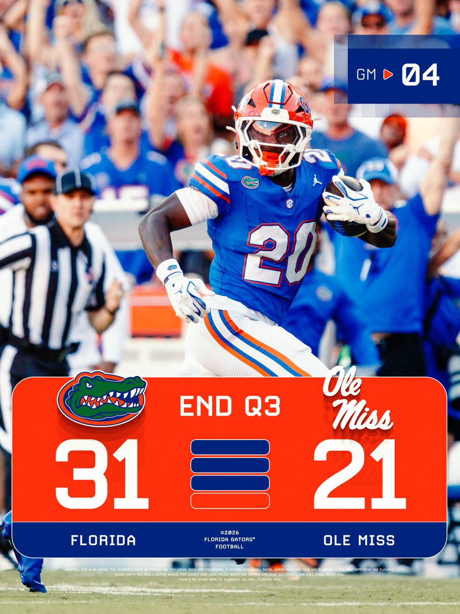 GatorsFB's tweet photo. Don't back down. https://t.co/zdJ10wNS7r