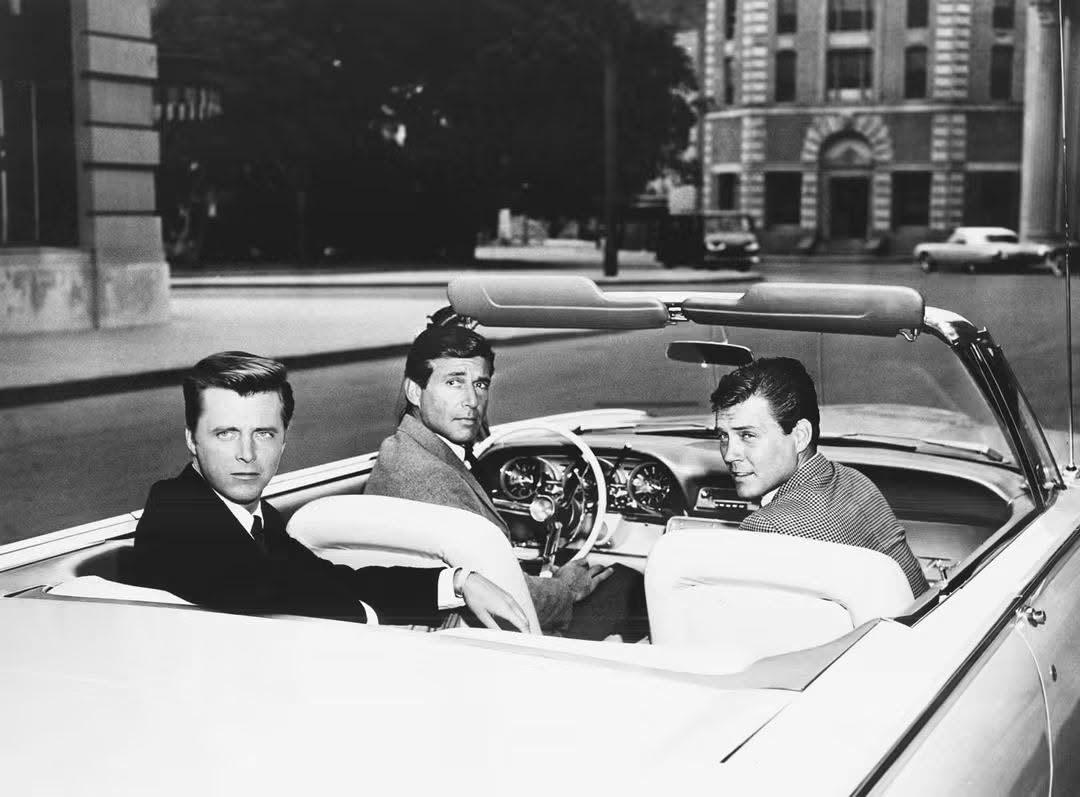 LanieASassyVet's tweet photo. They were suave and sophisticated private detectives who had a French switchboard operator. 
What is the name of this series? https://t.co/4OabBnh9af