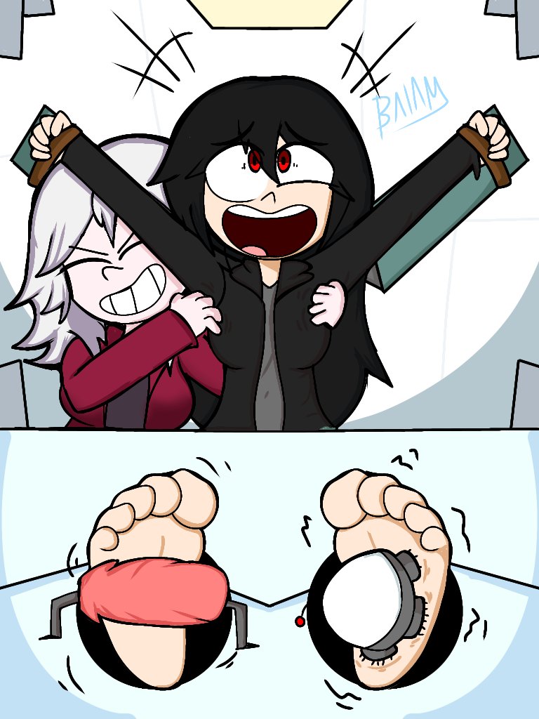 _Brand3rp's tweet photo. One of the last comm posts featuring Flexi and Thalia ganging up on @Legend9527168's OCs Emberstar and Starember.

More commissions are coming soon, so please stay tuned!!

Artist:@Chilam1Balam 
#tickle #tickling #feet #cosquillas https://t.co/1GkbrvV6ne