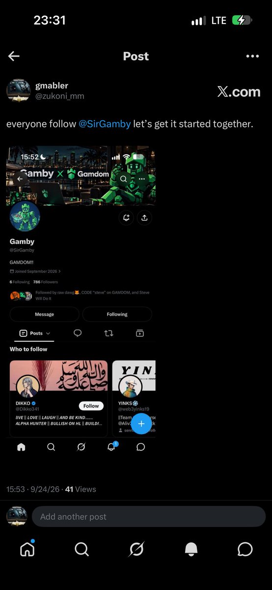 zukoni_mm's tweet photo. @SirGamby wow wow he’s here again 

i hope i get you this time i’ve been here early since 700+ followers 

id: marione_xyz https://t.co/tuxKw85QsP