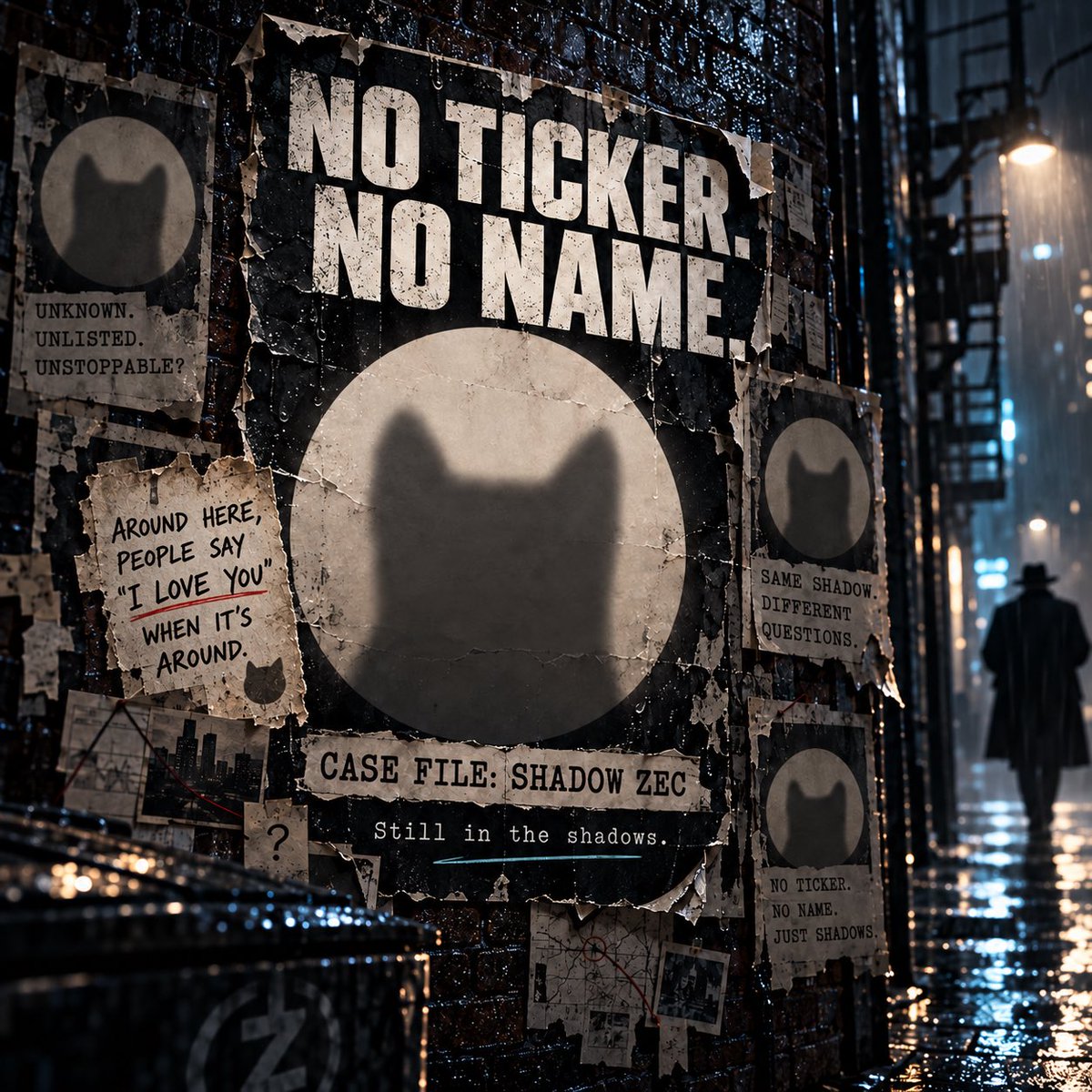qiwave1's tweet photo. Thousands of tickers screaming for attention.

One doesn’t even have a name.

It just waits in the shadows.
Pays $ZEC.

I love you.

$ㅤ https://t.co/50ytu8GESj