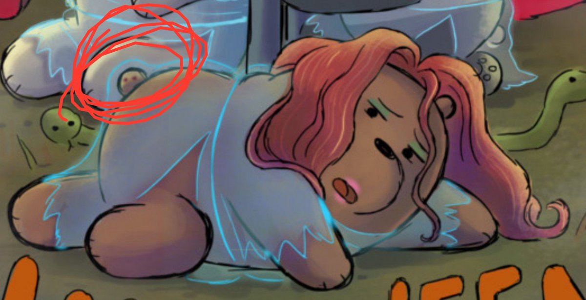 Grizznomlover's tweet photo. I JUST FUCKING NOTICED THAT THE BITE GRIZZ SHOULD HAVE ON HIS NECK IS ON HIS TAIL???? CHARLIE. EXPLAIN THAT DUDE. https://t.co/FxAHWIIsQh