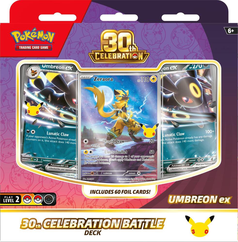 AndyCollectz's tweet photo. GameStop has made select Pokemon TCG 30th Celebration products available for preorder online to pickup in-store.

https://t.co/b2rj9VzvAO

Over MSRP, under market #ad https://t.co/3HbJkLNcEW