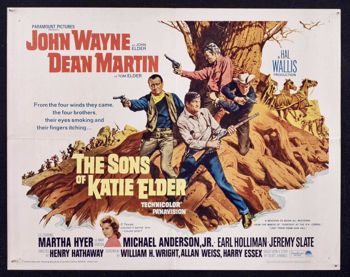 LvClassicFilms's tweet photo. Joan Didion: “This is an old-fashioned action Western. Very old-fashioned...In fact, I have a good time at movies like Katie Elder. I like the country and I
like John Wayne and I like Dean Martin and I like gunfights. If you don't, don't bother." And I like this movie. https://t.co/zKghbWRnqS
