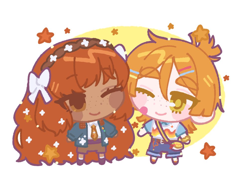 heart_remedy's tweet photo. I still think it's cute the artist drew Juliette's carabiner on a chibi 🥹🧡🧡 so silly, you go girl  

🎨YOEN_CMS   

#PMYume
⛪️🩹 lcb833 https://t.co/u544HuJOVi
