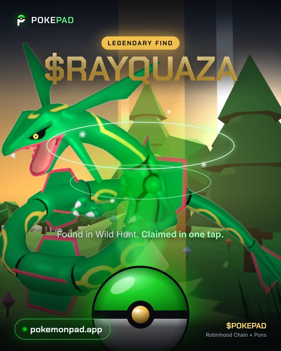 pokemonpadapp's tweet photo. Legendary find.

Found in Wild Hunt. Claimed in one tap.

$POKEPAD goes live in one hour.
https://t.co/hsZ2yjLiSG https://t.co/CNJn6zRXh5