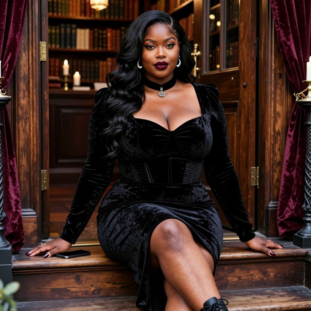 Raven_Hexjx's tweet photo. Would you stay up late with me in the library?
#GothicLibrary #VelvetNights #MidnightReading https://t.co/uvx1yoCNfo