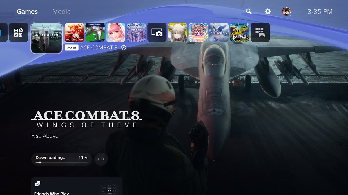 _YuriP__'s tweet photo. Ace Combat 8 preload is live!!

108.7GB on PS5
#ACECOMBAT https://t.co/GNE1DL0spS