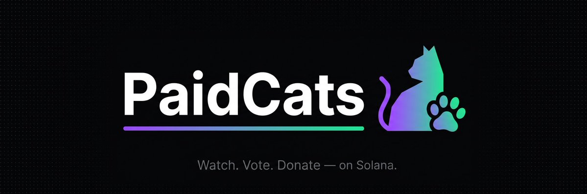 PaidCats's tweet photo. Introducing $PaidCats   

Watch. Vote. Donate.   

Stop sending fees to X Money users. Send the fees for Cats by voting on our site. 

https://t.co/HMtYQTTT28 https://t.co/UG1mrXEo6X
