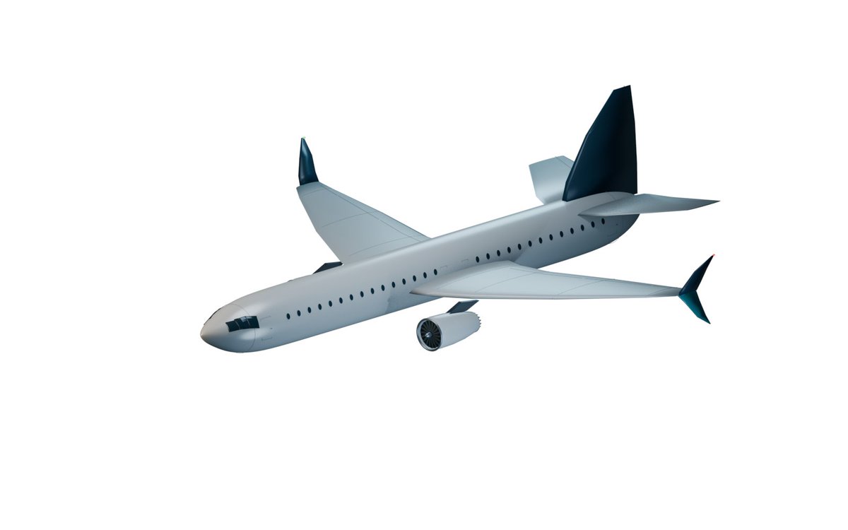dnncha's tweet photo. GPT-6 SOL please create an accurate 3d model of a 737 Max https://t.co/aiD4fpbQy2