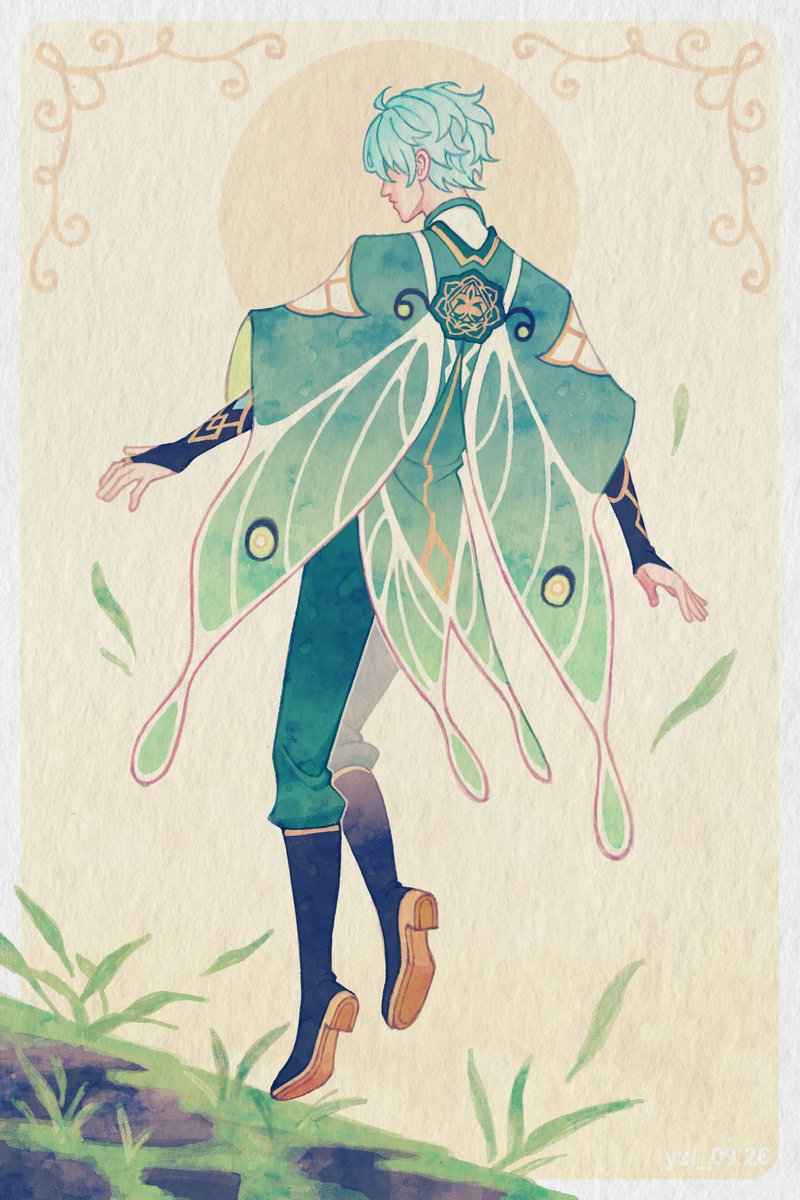 yzl_kk's tweet photo. luna moth 18 #dottore https://t.co/DzSdJUhdJ4