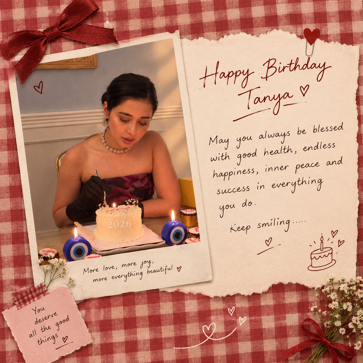 _____Navya_____'s tweet photo. 𓂃 ࣪˖ ִֶָ𐀔
♡ H A P P Y  B I R T H D A Y  T A N Y A ♡

              Hamesha khush raho🎀 https://t.co/IdkTPwkdai