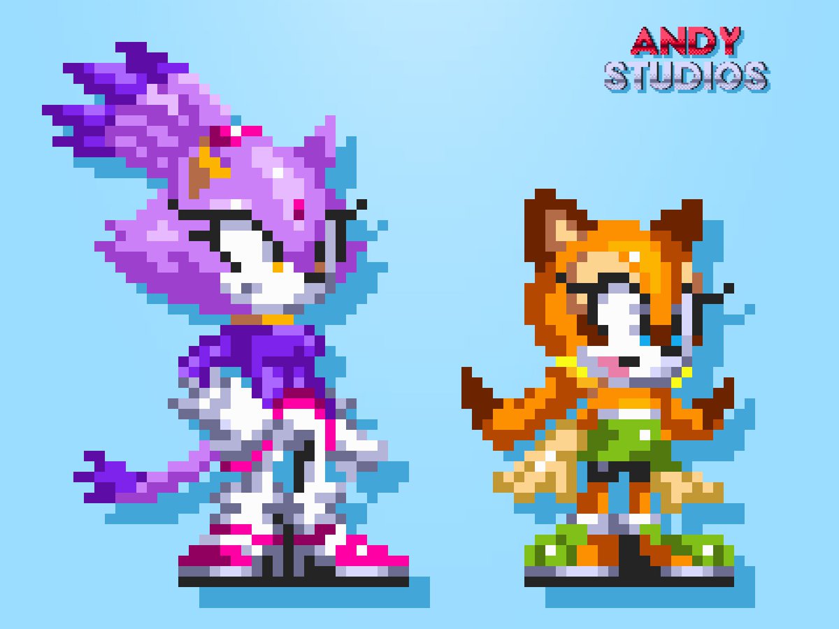 andystudios09's tweet photo. Marine The Raccoon | Style Sonic 3

#Sonic #Sonicthehedgehog #sonic3 #Marine #MarinetheRaccoon #Blaze 
#Sprite #Pixelart #SonicRushAdventure https://t.co/PNAabV76jt