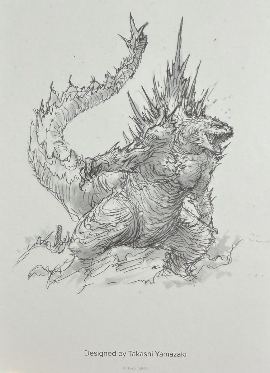 Mr_goji54's tweet photo. Fantastic ‘Godzilla Minus Zero’ art by director Takashi Yamazaki. https://t.co/i07aWpI283