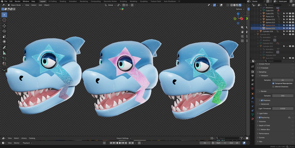Tomahto_3d's tweet photo. The different colors we've been considering for Mac
#fnaf #blender3D https://t.co/BkSNj0vOhz