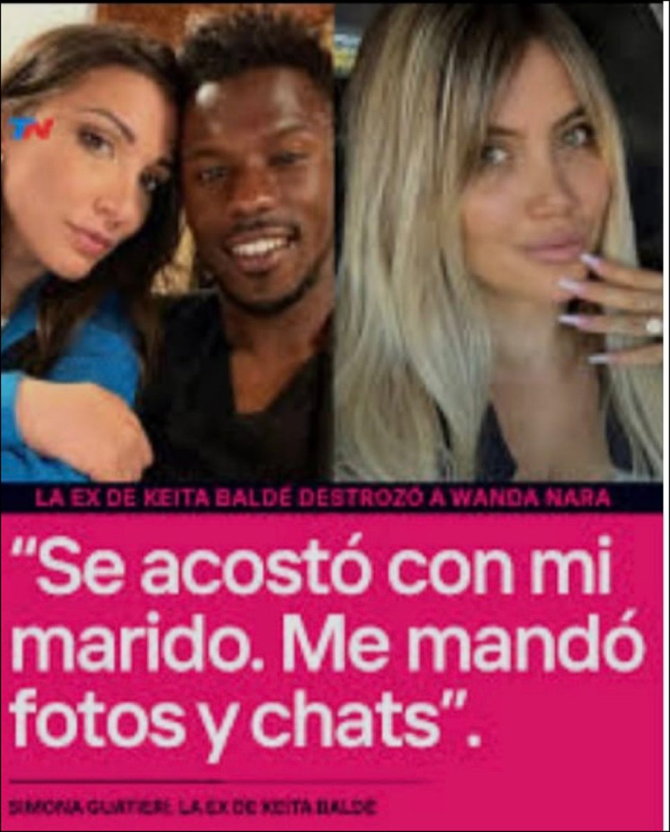 chinermosa's tweet photo. Wanda zorra soltá que te comiste al marido de Simona Galtieri y le mandaste fotos, chats entre ustedes, la acostaste a más no poder. 
Porcina asquerosa y macabra. https://t.co/2q5hbCy3wI