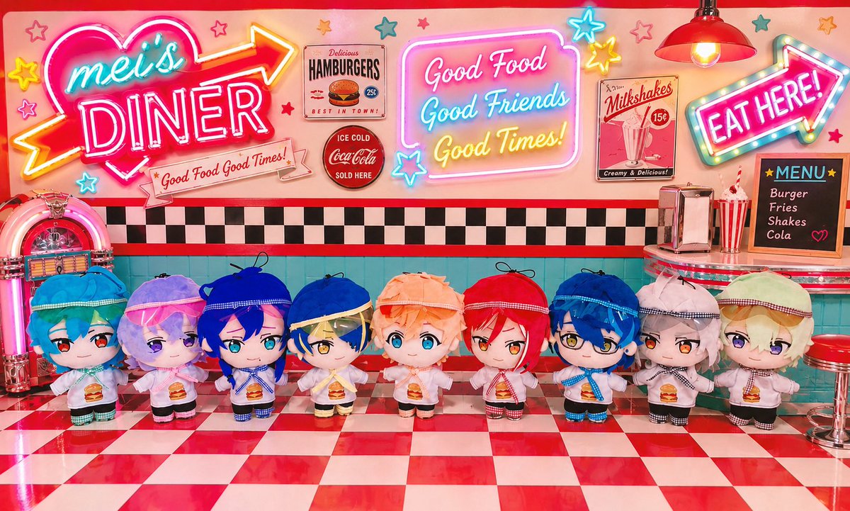 purupuruprune_'s tweet photo. 【🎁ぬい服プレゼント企画🎁】
フォロー&amp;リポストで応募完了です！（固定ポストも一緒にリポストしてくださった方は当選率2倍になります👀❣️）応募下さった方の中から抽選で2名様にお好きなお色のダイナーモチーフセットをプレゼントします🍔
【2026.10.12（月曜日）23:59応募締切】
#あんスタ手芸部 https://t.co/aahDAEi2aM